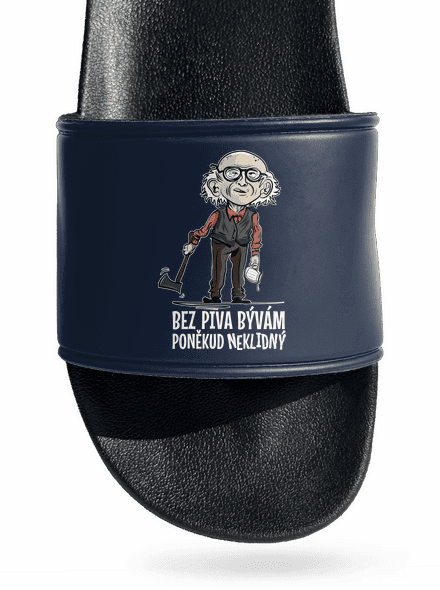 Neklidný bez piva šľapky Navy