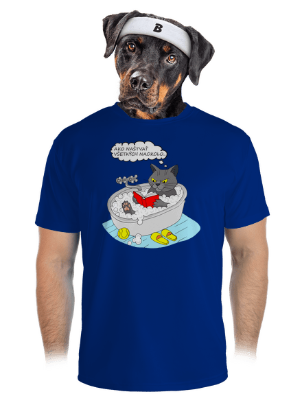 Ako všetkých naštvať pánske športové tričko Royal Blue Mal