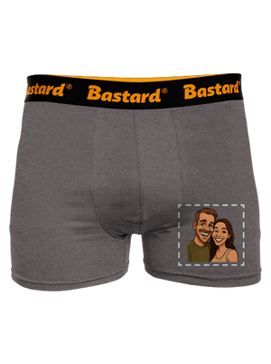 Karikatúra z vlastnej fotky boxerky Gray Melange