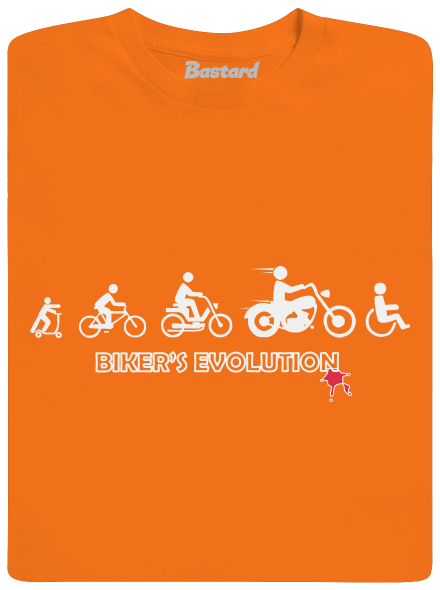 Biker’s Evolution pánske tričko Orange