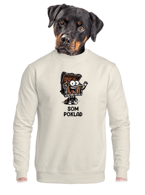 unisex mikina bez kapucne