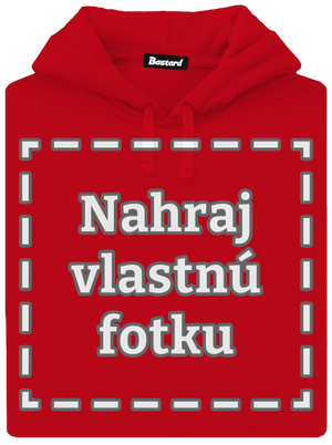 Vlastná potlač pánska mikina klokanka Red