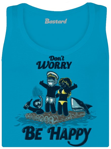 Don't worry dámske tielko klasické Blue Atol