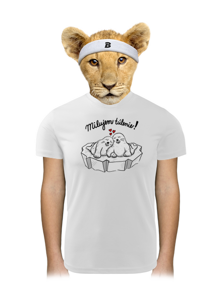 Milujem túlenie detské športové tričko White