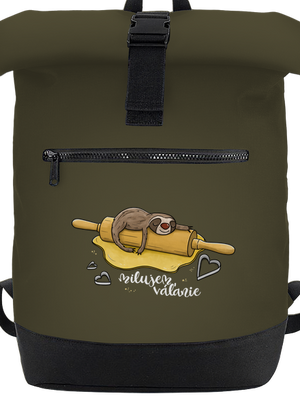 Milujem váľanie batoh Military Green