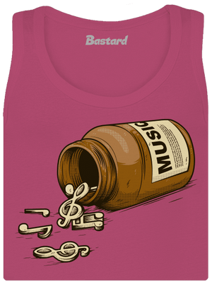 Music Pills dámske tielko klasické Magenta