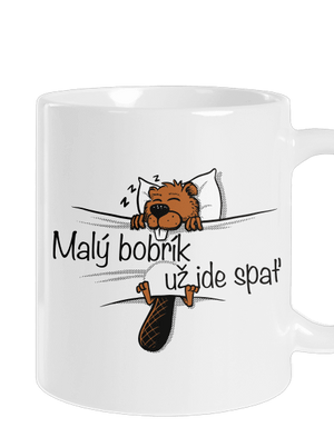 Malý bobrík klasický hrnček White