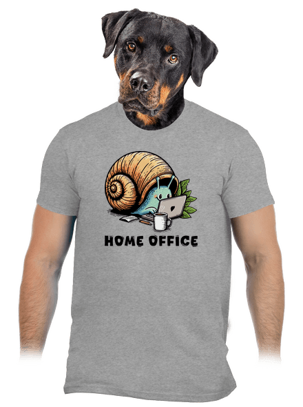 Slimákov home office pánske tričko Sport Grey
