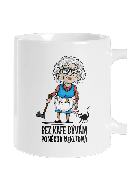Neklidná bez kafe klasický hrnček White