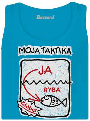 Rybárska taktika dámske tielko klasické Blue Atol