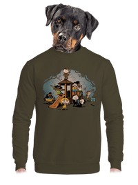 unisex mikina bez kapucne