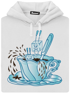 Cukroholik dámska mikina klokanka White