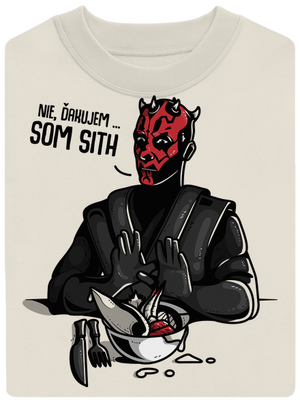 Som sith unisex mikina bez kapucne Off White