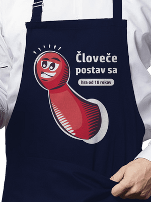 Človeče postav sa zástera Navy