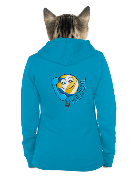 Volejbal dámska mikina na zips Blue Atol