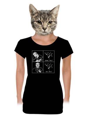 Cimrman: Copak jmelí dámske tričko s lemom Black