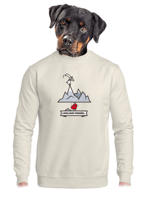 unisex mikina bez kapucne