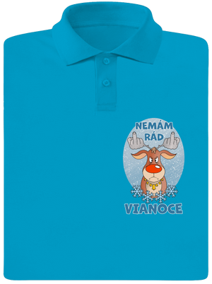 Nemám rád Vianoce pánska polokošeľa Blue Atol