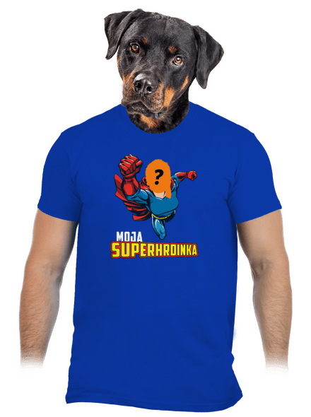 Moja superhrdinka pánske tričko Royal Blue