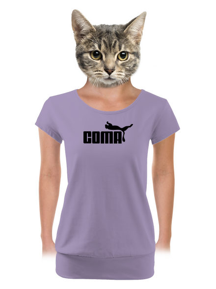 Coma dámske tričko s lemom Lavender