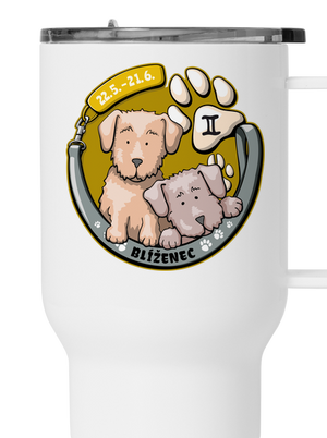 Psí horoskop: Blíženci termohrnček White