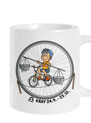 Cyklistický horoskop: Váhy klasický hrnček White