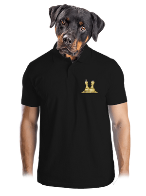 Šach a Mat pánska polokošeľa Black