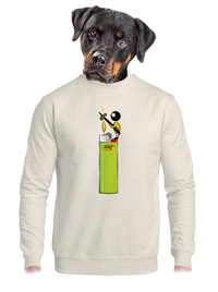 unisex mikina bez kapucne