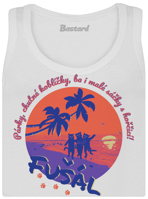 Fušál dámske tielko klasické White