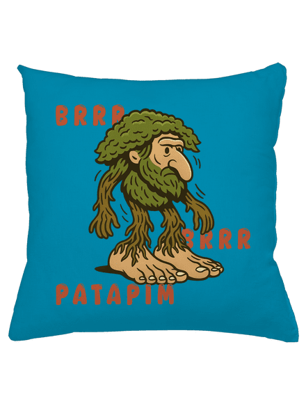 Brrr Brrr Patapim – Italian Brainrot vankúš Blue Turquoise