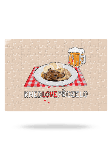Knedlo vepřo zelo puzzle White