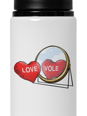 Love vole flaša na vodu White