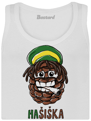 Hašiška dámske tielko klasické White