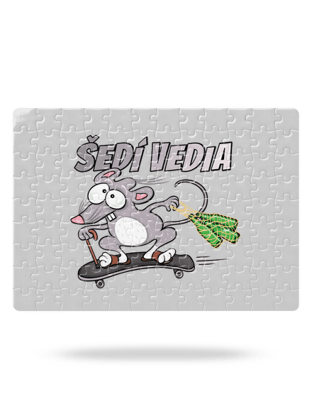 Šedí vedia - myšiak puzzle White