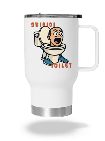 Skibidi Toilet termohrnček White
