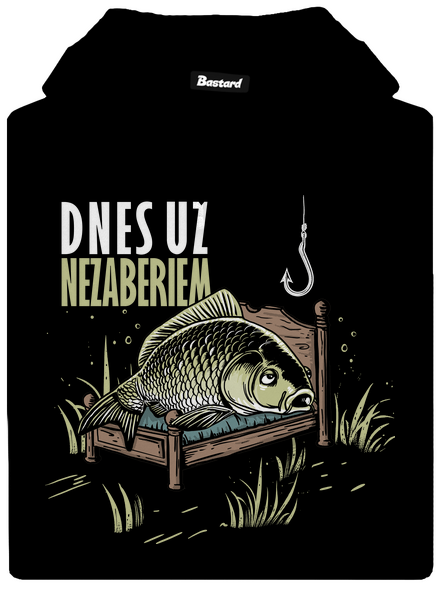 Dnes už nezaberiem pánska mikina klokanka Black