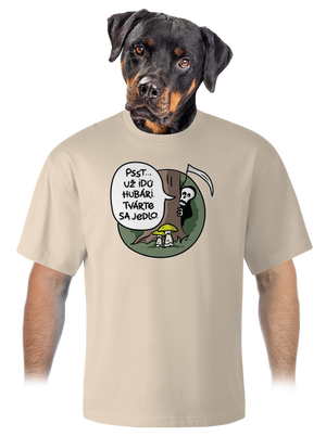 Muchotrávky zelené unisex tričko oversized Almond