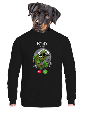 Ryby volají unisex mikina bez kapucne Black