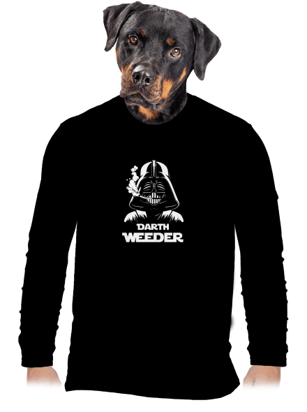 Darth Weeder pánske dlhý rukáv Black