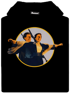 Titanic detská mikina klokanka Black