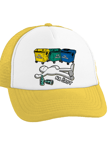 Tříděný odpad šiltovka truckerka Sunflower cap