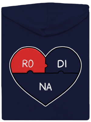 Rodinné puzzle pánska mikina na zips Navy