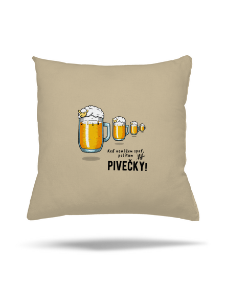 Pivečka vankúš Beige