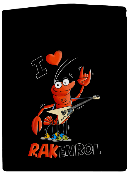 Rakenrol dámska mikina na zips Black