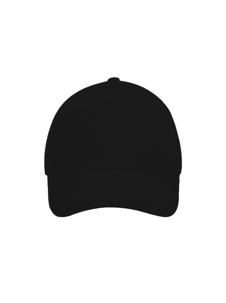 Bez potlače šiltovka baseballka Black