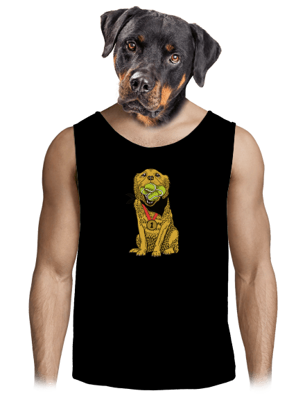 Zlatý retriever pánske tielko Black