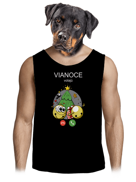 Vianoce volajú pánske tielko Black