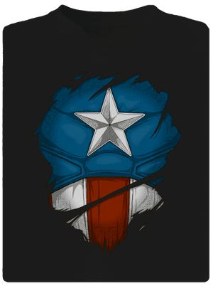 Captain Inside pánske športové tričko Black