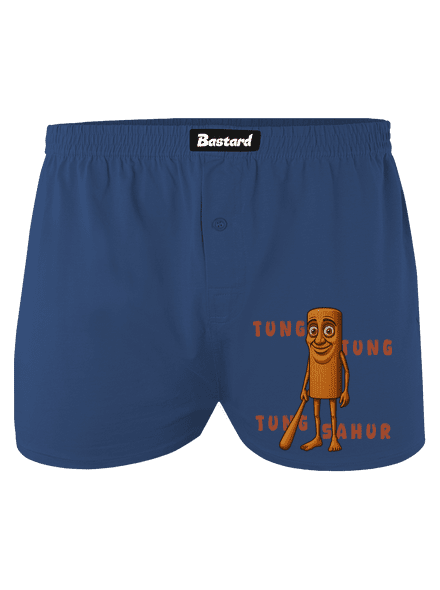 Tung Tung Tung Sahur – Italian Brainrot pánske trenky Blue
