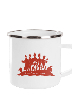 Punks Not Dead plecháčik White